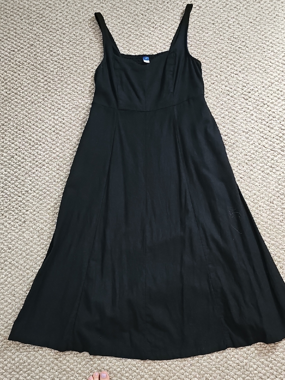 Old Navy Black Maxi Dress with Tank Straps
